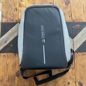 XD Design Anti-Theft‎ Backpack Grey Black Laptop Bag Shockproof School Work Logo
